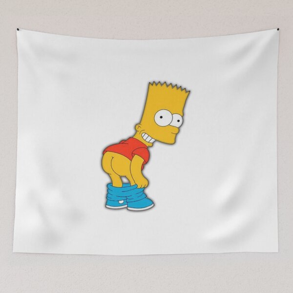 Artikelvorschau, Bart Simpson Mooning Sticker entworfen und verkauft von Beyond Wear.