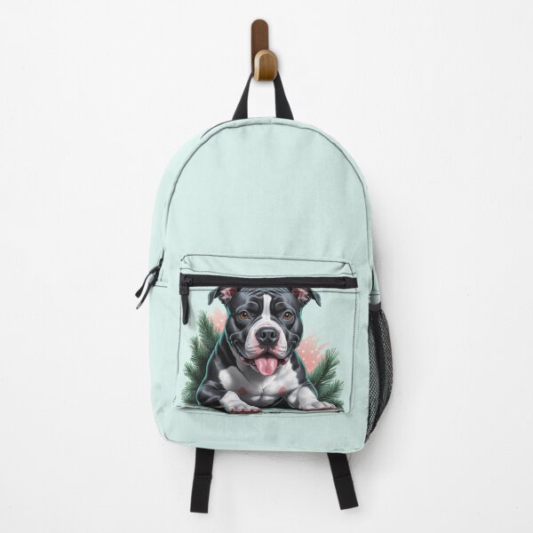 Item preview, Black and White Pitbull Christmas Dog lover designed and sold by PetArt  ⭐⭐⭐⭐⭐.