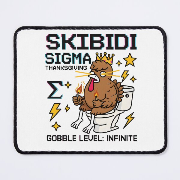 Item preview, Skibidi Sigma Thanksgiving Turkey Meme Art designed and sold by AnnDesignStudio.