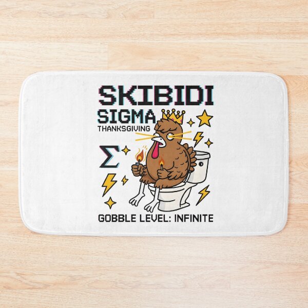 Item preview, Skibidi Sigma Thanksgiving Turkey Meme Art designed and sold by AnnDesignStudio.