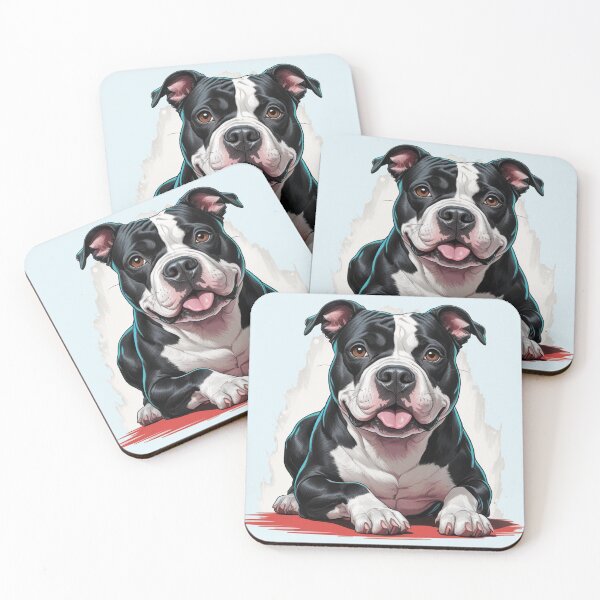 Item preview, Black and White Pitbull Christmas Dog lover designed and sold by PetArt  ⭐⭐⭐⭐⭐.