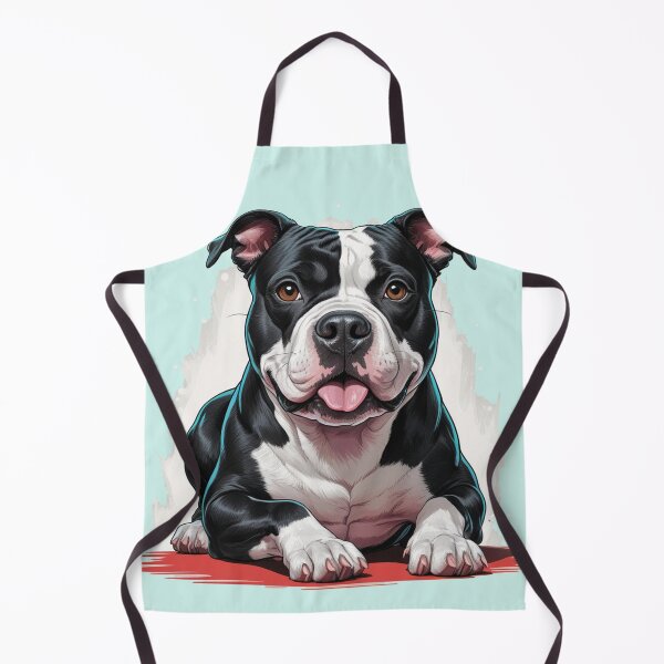 Item preview, Black and White Pitbull Christmas Dog lover designed and sold by PetArt ⭐⭐⭐⭐⭐.