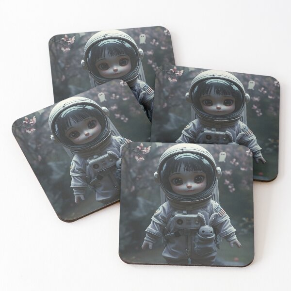 Item preview, Goth Kawaii Astro Doll: Sakura Ghost Terror Space Roses designed and sold by MoonlitDoodles1.