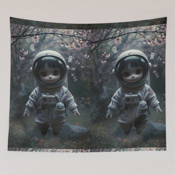 Item preview, Goth Kawaii Astro Doll: Sakura Ghost Terror Space Roses designed and sold by MoonlitDoodles1.