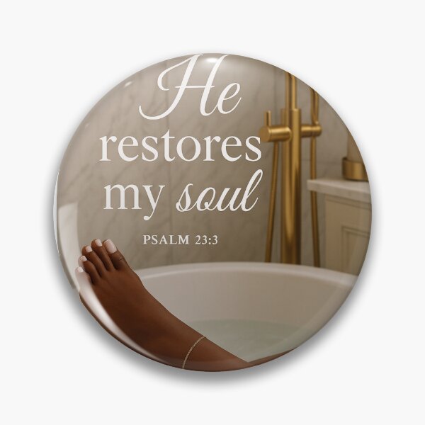 Item preview, He restores my soul.  designed and sold by Demetria3.
