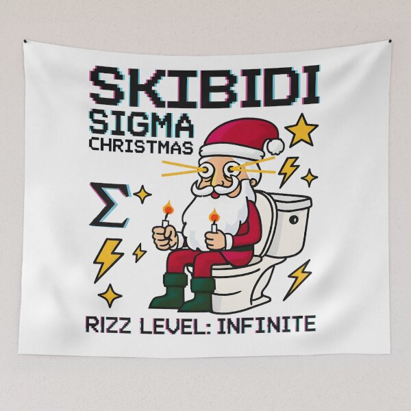 Item preview, Sigma Santa Skibidi Christmas Meme Art designed and sold by AnnDesignStudio.