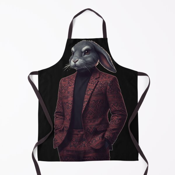 Item preview, The Dapper Berber Rabbit: Vintage Moroccan Rug Streetwear Art designed and sold by designwiss.