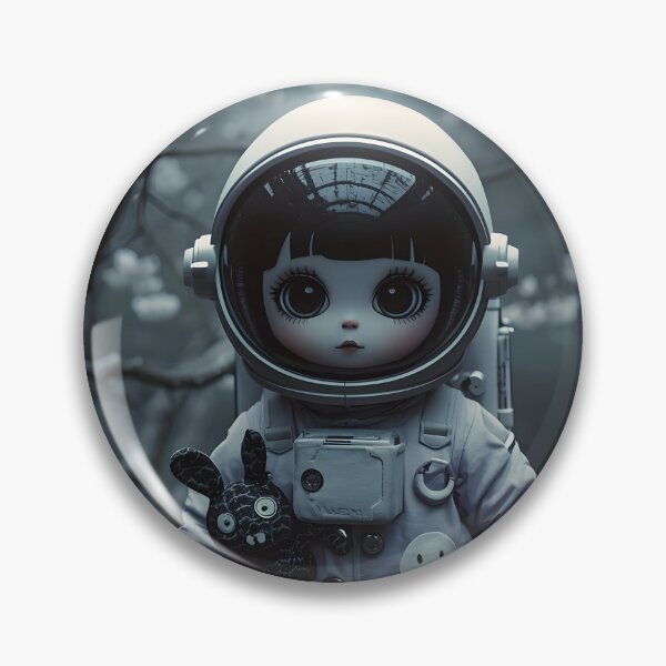 Item preview, Dark Chibi Astro Doll Ethereal Ghost Companion Terror Bunny designed and sold by MoonlitDoodles1.