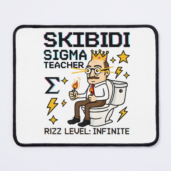 Item preview, Sigma Teacher Meme Art – Infinite Rizz Energy designed and sold by AnnDesignStudio.