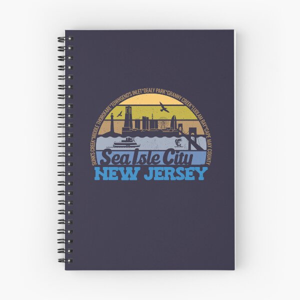 Item preview, Sea Isle City New Jersey Sunset Retro Vintage Local Pride Logo designed and sold by CRHPOD20.