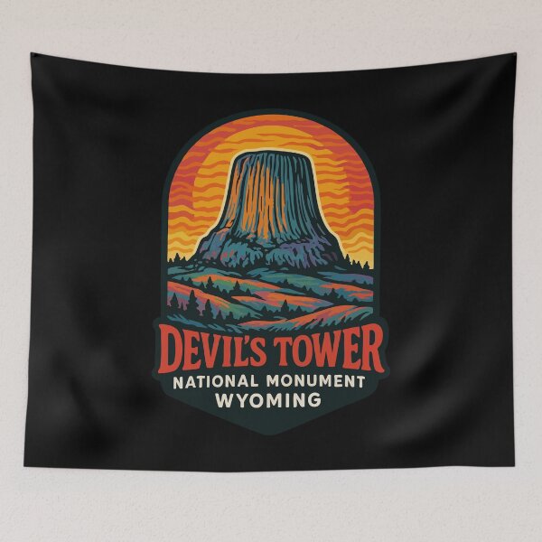Item preview, Devils Tower National Monument Wyoming Travel designed and sold by TomFrontierArt.