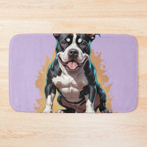 Item preview, Black and White Pitbull Dog color art  designed and sold by PetArt  ⭐⭐⭐⭐⭐.