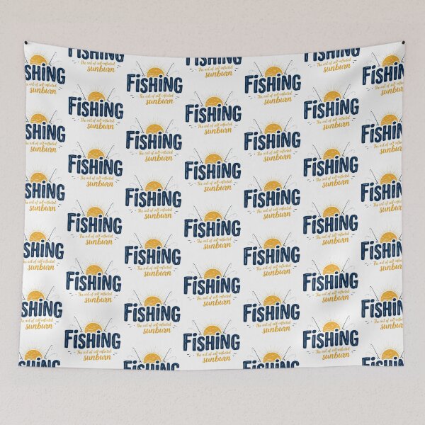 Item preview, Fishing The Art of Self-Inflicted Sunburn designed and sold by SholoStudio.