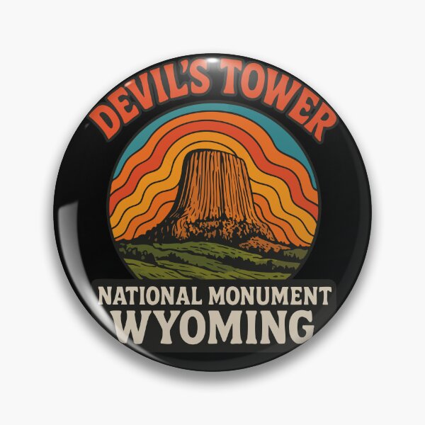 Item preview, Devils Tower National Monument Wyoming Trippy Travel designed and sold by TomFrontierArt.