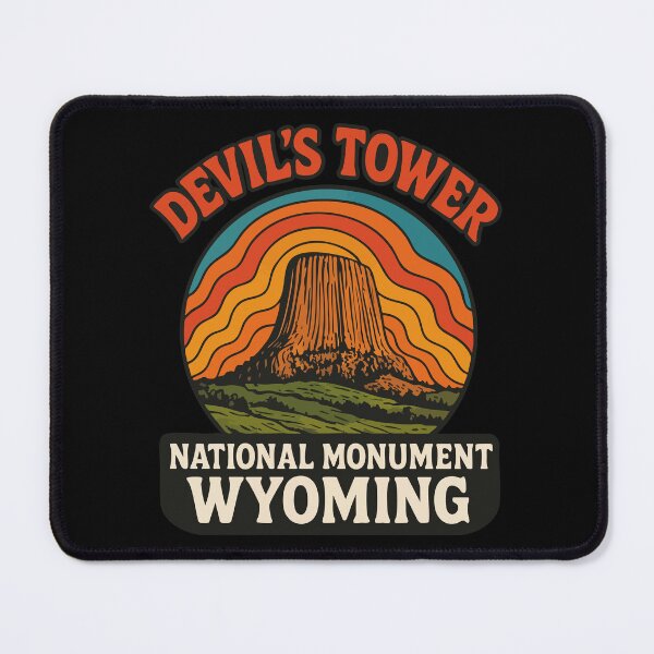Item preview, Devils Tower National Monument Wyoming Trippy Travel designed and sold by TomFrontierArt.