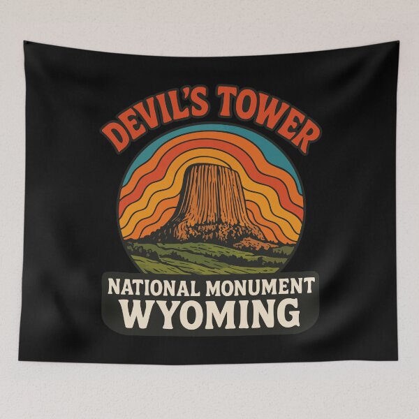 Item preview, Devils Tower National Monument Wyoming Trippy Travel designed and sold by TomFrontierArt.