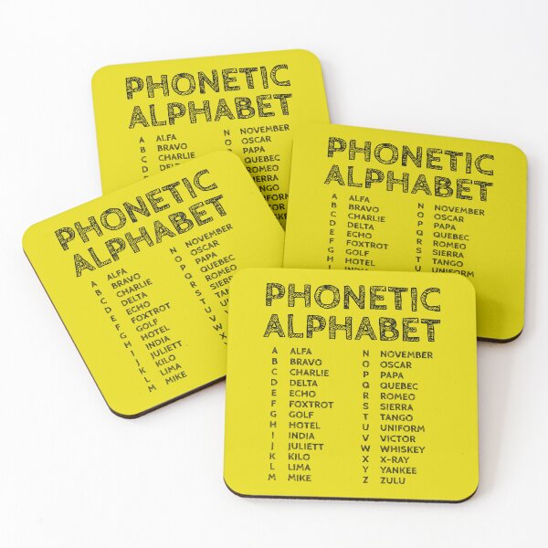 Item preview, NATO Phonetic Alphabet Chart – Yellow Edition designed and sold by AnnSign.