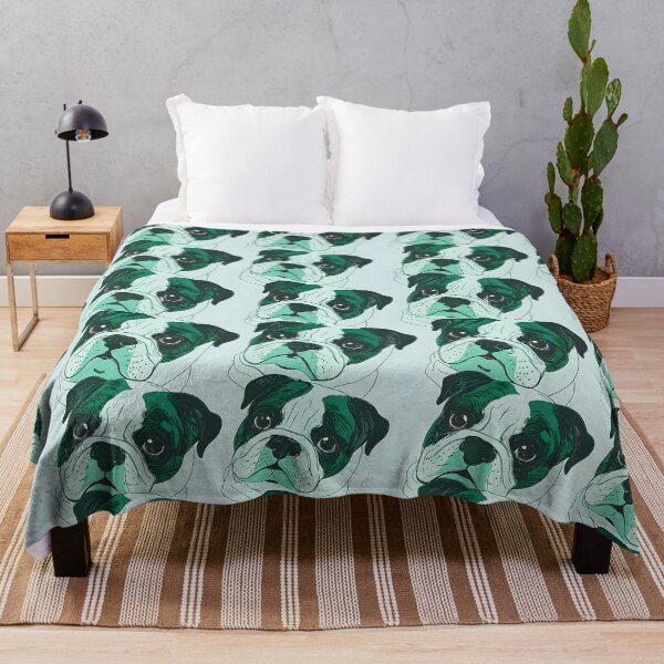 Item preview, Teal French Bulldog Pattern designed and sold by dreampik.