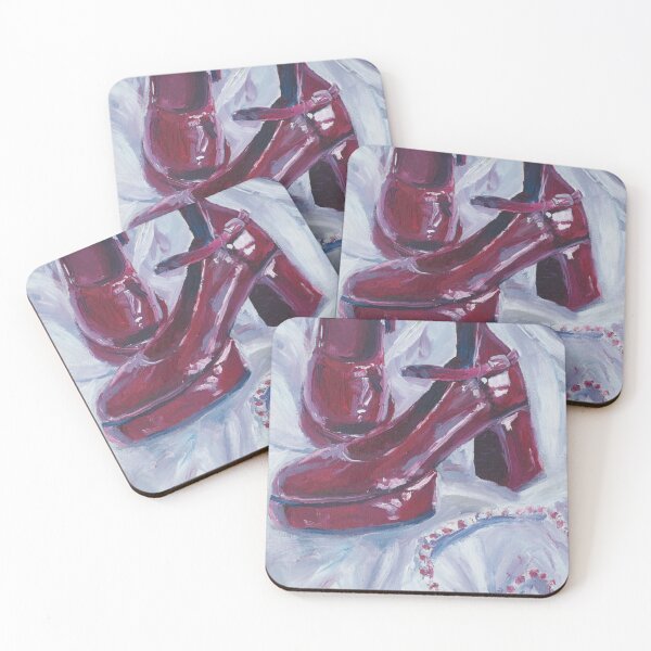 Item preview, Red Mary Janes Oil Painting  designed and sold by StellaArtXD.
