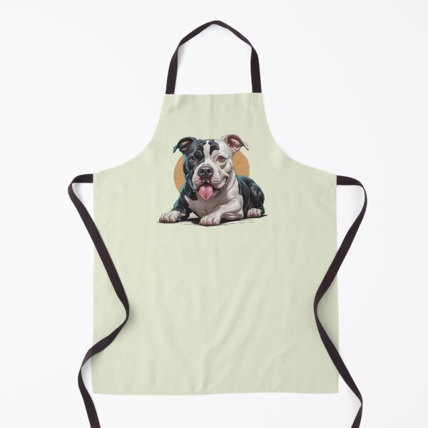 Item preview, Black and White Pitbull Dog color art designed and sold by PetArt ⭐⭐⭐⭐⭐.