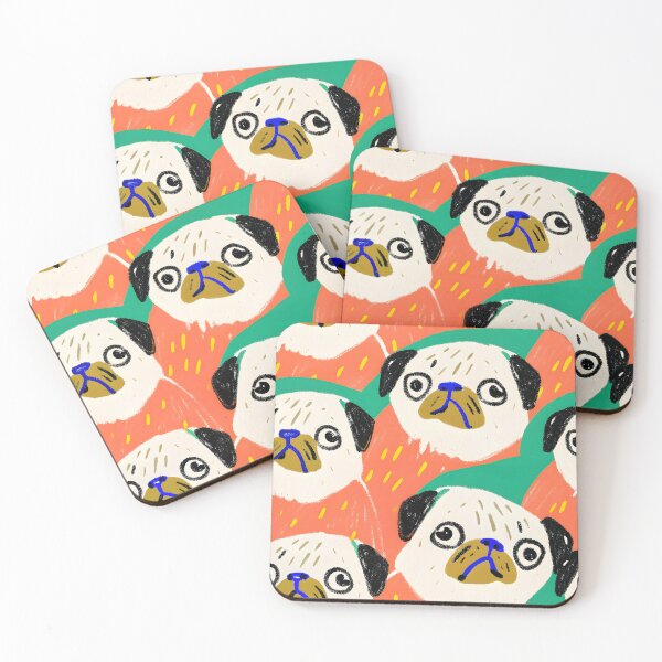Item preview, Pug Pattern designed and sold by dreampik.