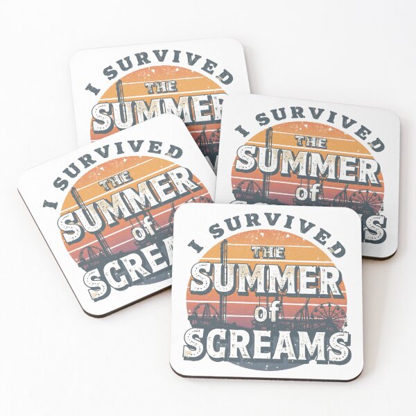 Item preview, I Survived the Summer of Screams – Vintage Roller Coaster & Ferris Wheel designed and sold by Coaster Culture Industries.