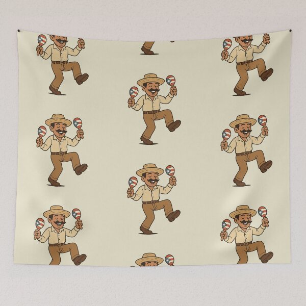 Item preview, Jíbaro bailando con maracas puertorriqueñas designed and sold by Por.Ahi.PR.