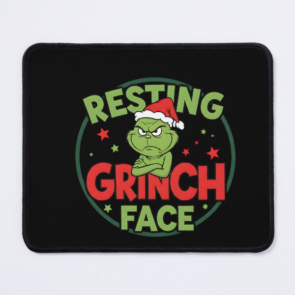 Item preview, Resting Grinch Face Christmas Cartoon Design designed and sold by Silent Watch Threads..