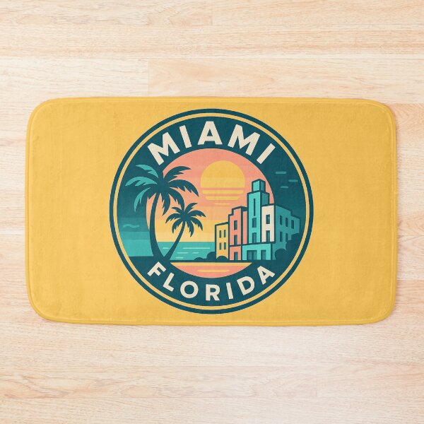 Item preview, Miami Florida Art Deco Sunset designed and sold by American Travels.