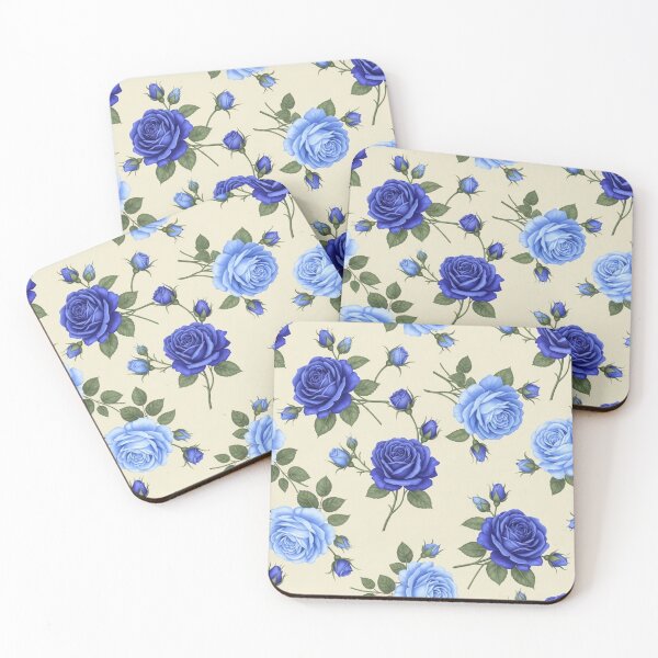 Item preview, Blue Rose Pattern designed and sold by Prestons Corner.