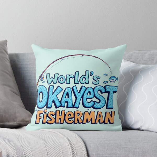 Item preview, World's Okayest Fisherman Funny Design designed and sold by SholoStudio.