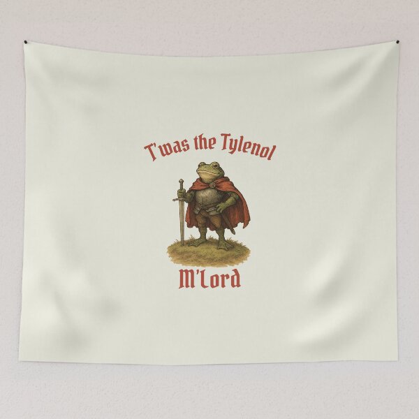 Item preview, Funny Twas the Tylenol M'lord - Anti RFK, Anti Trump designed and sold by loupglouglou.
