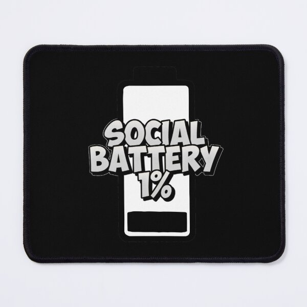 Item preview, Social Battery 1% | Batería Social 1% | Bateria Social 1% designed and sold by LenaBlueDesigns.