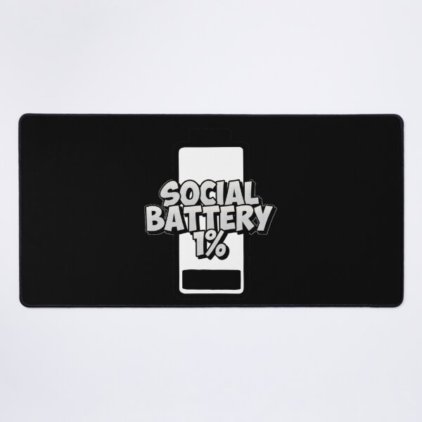 Item preview, Social Battery 1% | Batería Social 1% | Bateria Social 1% designed and sold by LenaBlueDesigns.