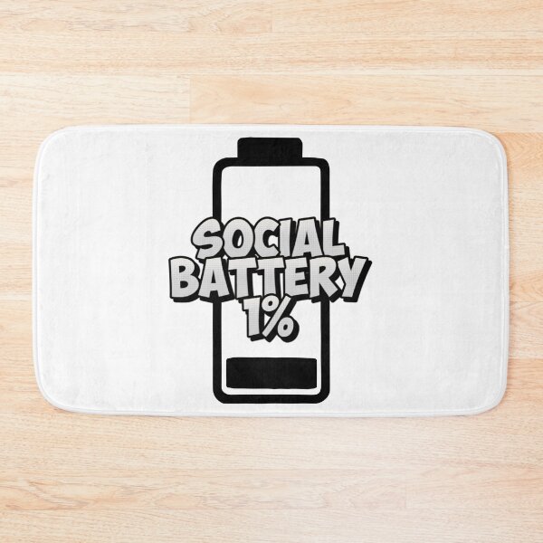 Item preview, Social Battery 1% | Batería Social 1% | Bateria Social 1% designed and sold by LenaBlueDesigns.