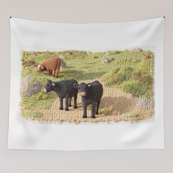 Item preview, dartmoor cattle2(photography + AI) designed and sold by artsmeow.