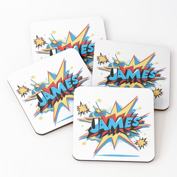 Item preview, “Super James!” – Personalized Superhero Design for Kids | Fun Comic-Style T-Shirt, Hoodie, Mug & Gift Collection** designed and sold by CallisC-Arts.
