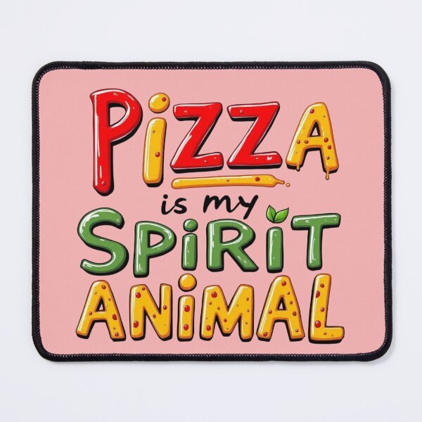 Item preview, Fun Pizza Quote Illustration – "Pizza is My Spirit Animal" designed and sold by SholoStudio.