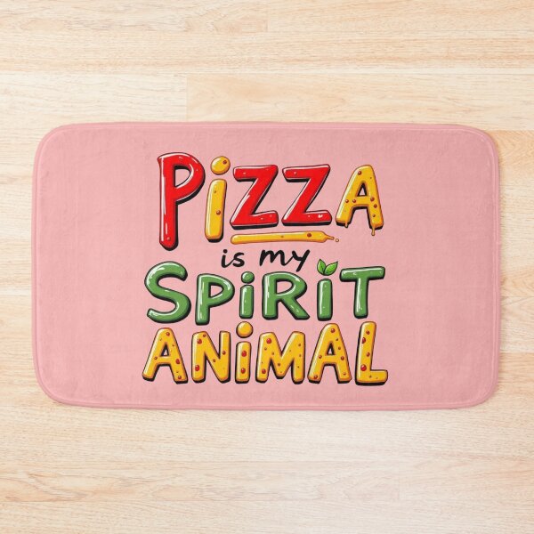 Item preview, Fun Pizza Quote Illustration – "Pizza is My Spirit Animal" designed and sold by SholoStudio.
