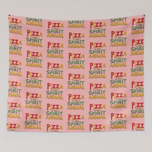 Item preview, Fun Pizza Quote Illustration – "Pizza is My Spirit Animal" designed and sold by SholoStudio.