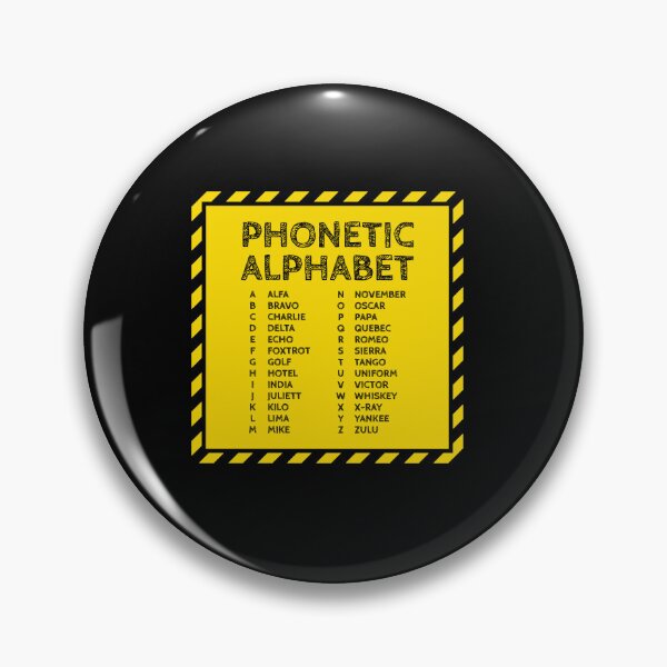 Item preview, Phonetic Alphabet Chart – Under Construction Edition designed and sold by AnnSign.