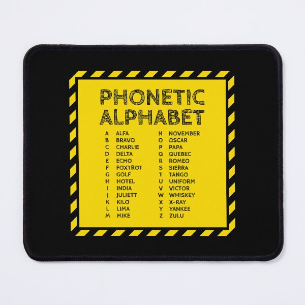 Item preview, Phonetic Alphabet Chart – Under Construction Edition designed and sold by AnnSign.