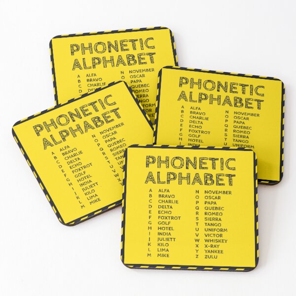 Item preview, Phonetic Alphabet Chart – Under Construction Edition designed and sold by AnnSign.