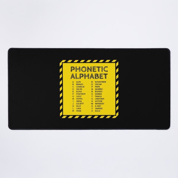 Item preview, Phonetic Alphabet Chart – Under Construction Edition designed and sold by AnnSign.