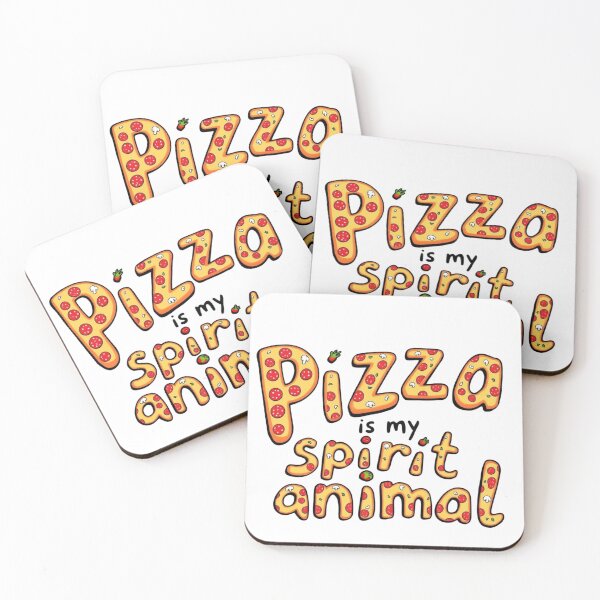 Item preview, Funny Pizza Typography Design – "Pizza is My Spirit Animal" designed and sold by SholoStudio.