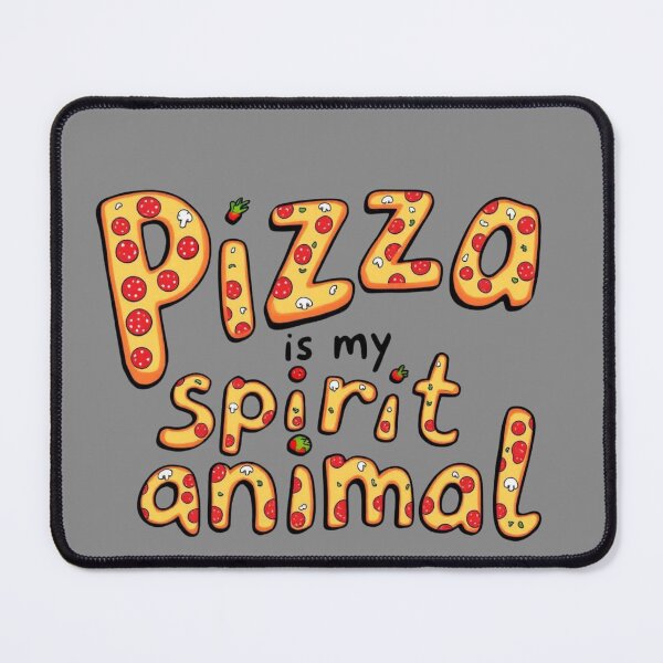 Item preview, Funny Pizza Typography Design – "Pizza is My Spirit Animal" designed and sold by SholoStudio.