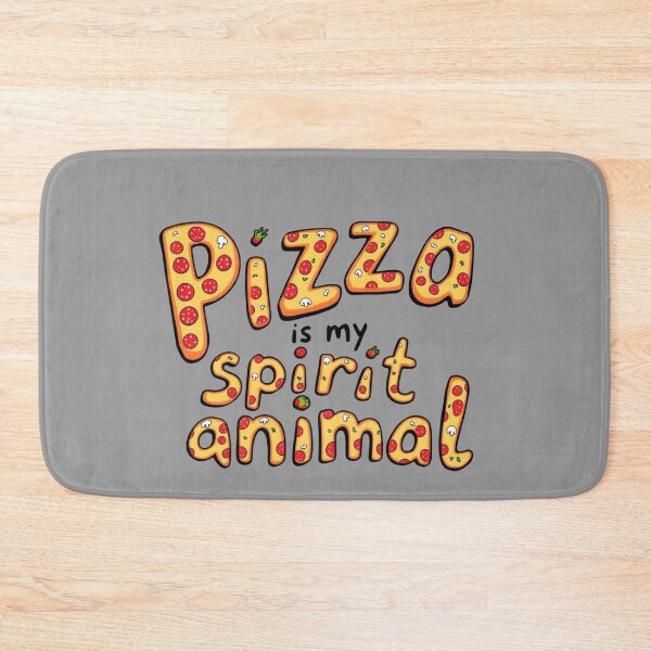 Item preview, Funny Pizza Typography Design – "Pizza is My Spirit Animal" designed and sold by SholoStudio.