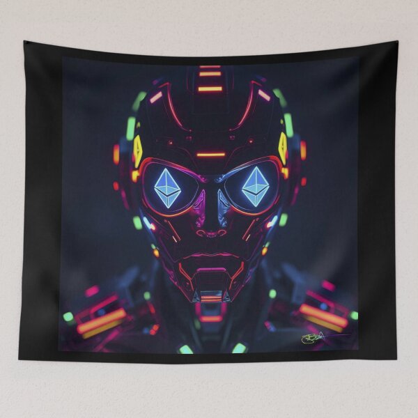 Item preview, Ethereum Tech Rebel – AI Powered Web3 Cyberpunk Financial Revolution designed and sold by Benito Del Ray.