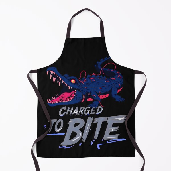 Item preview, Charged to Bite – Cyberpunk Gator designed and sold by LowBatteryHQ.
