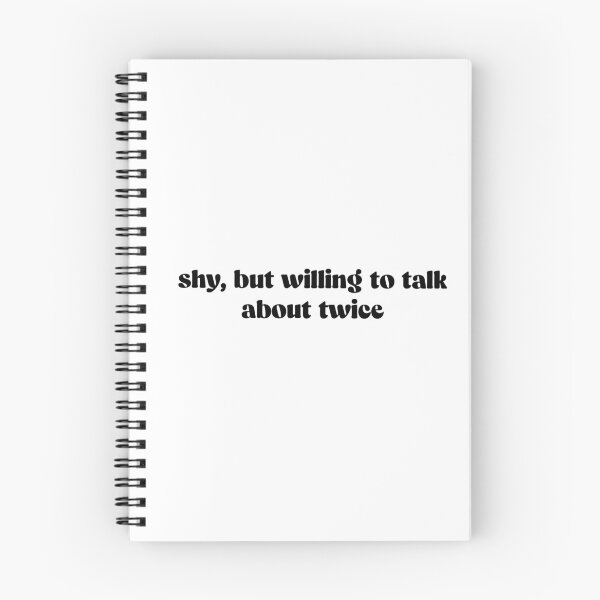 Item preview, shy but willing to talk about twice  designed and sold by shezzastardis.